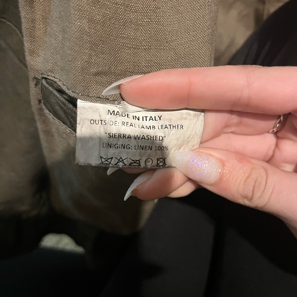 Dibello gray genuine leather jacket - Picture 2 of 3